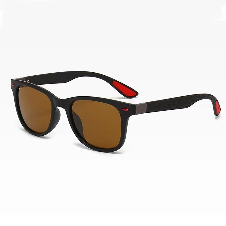 Damen stilvolle Retro-Sonnenbrille mit robustem Gestell Karnz