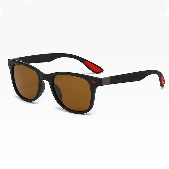 Damen stilvolle Retro-Sonnenbrille mit robustem Gestell Karnz