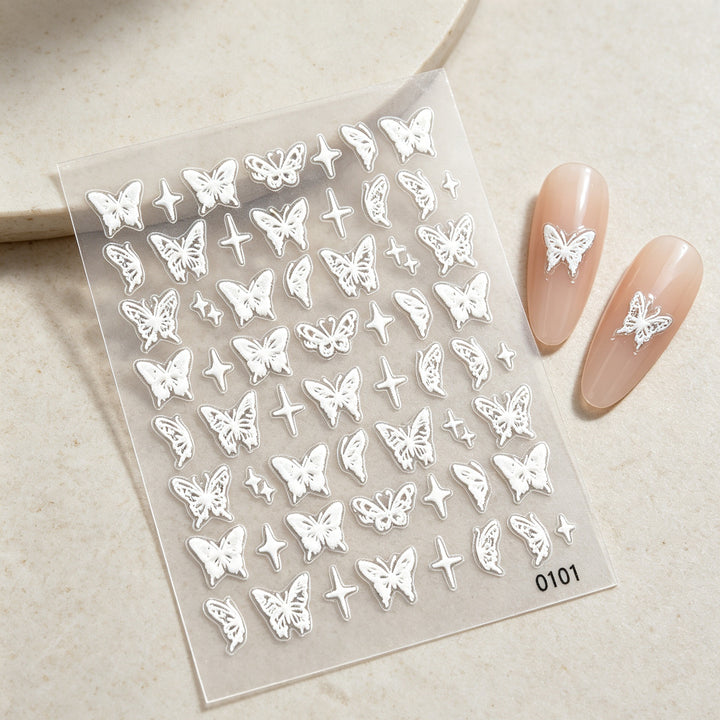 Schmetterling Nagelkunst Aufkleber
