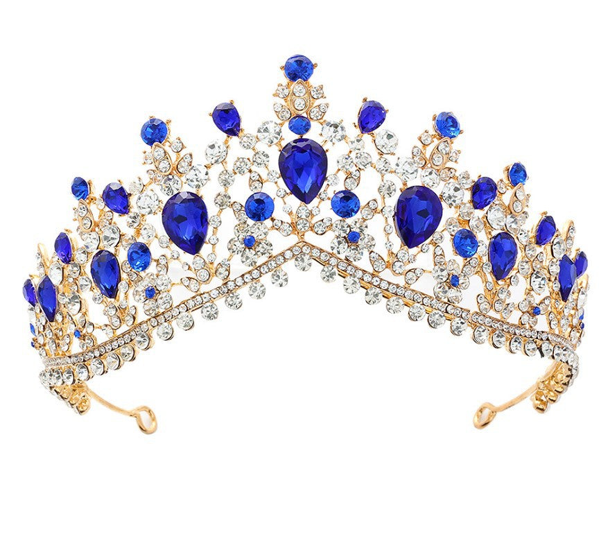 Damen Glamouröse Tiara mit Strass- und Kristallverzierungen Karnz