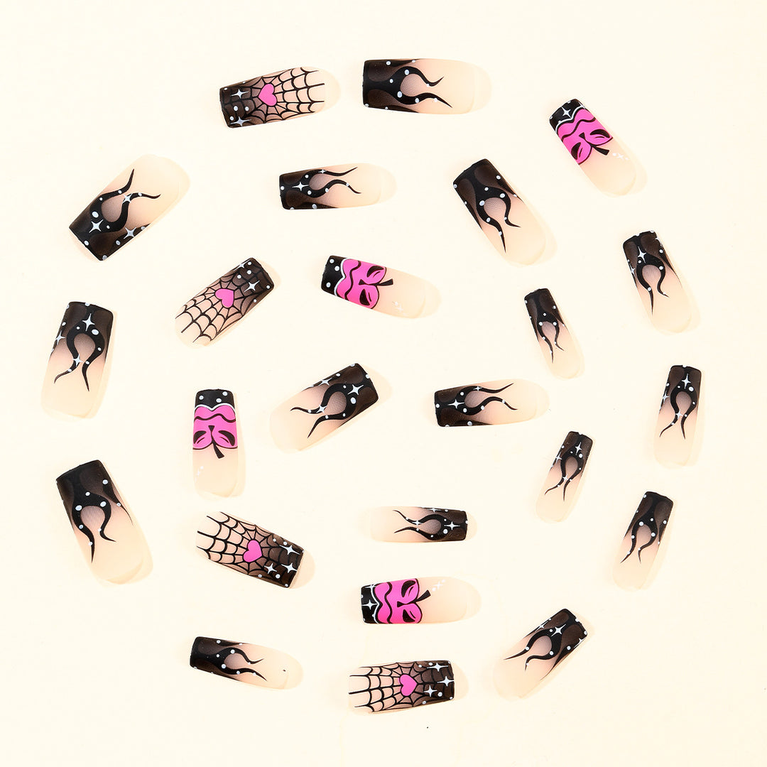 Gothic-Themen-Spinnen- und Kürbis-Nagelkunst-Erweiterungen Karnz