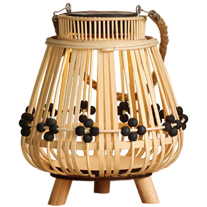 Dekorativer Lichtspender mit natürlichem Rattan Karnz