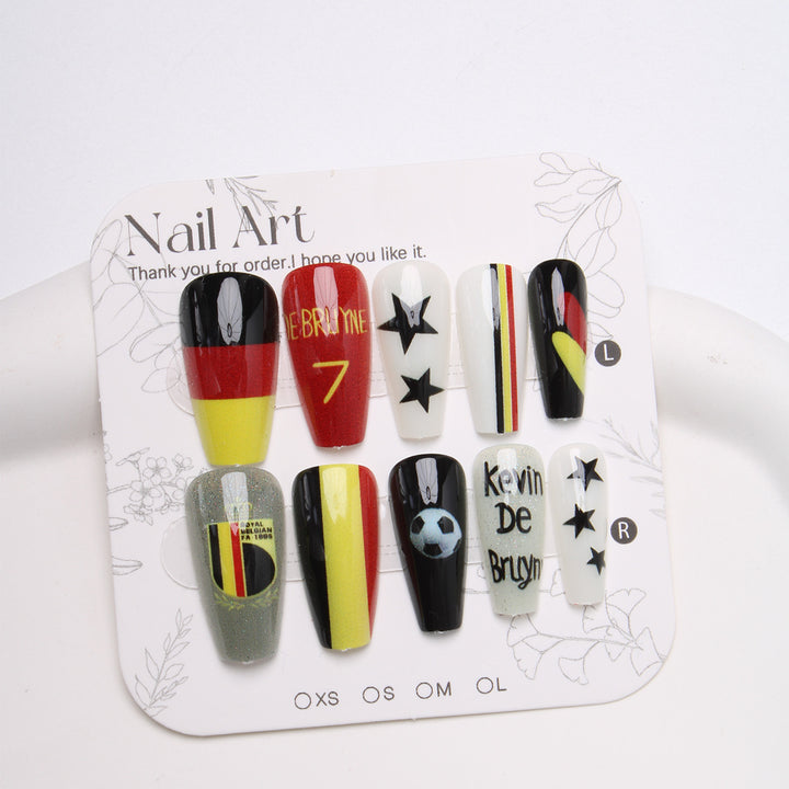 Sport-Themen Press-On Nail Art Karnz