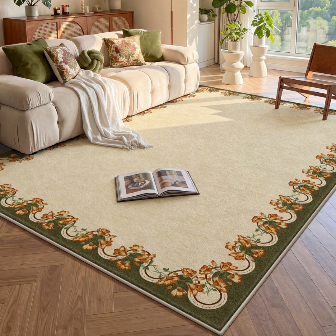 Floral Pattern Area Rug Karnz