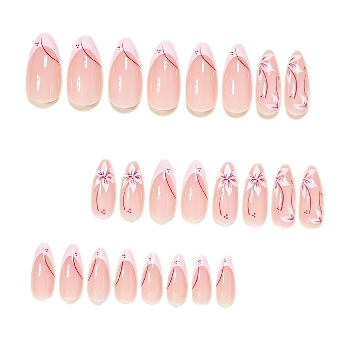 Künstlerische florale Nagelspitzen Karnz