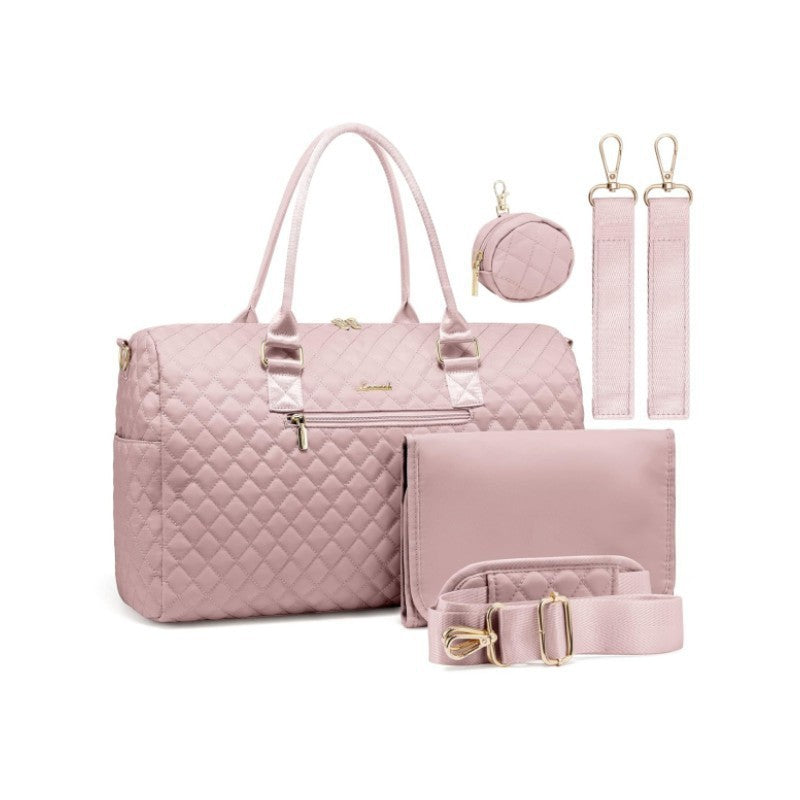 Elegante gesteppt Reis Tragetasche Set Karnz
