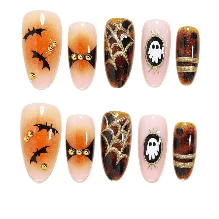 Halloween Dekorative Nagelkunst Karnz