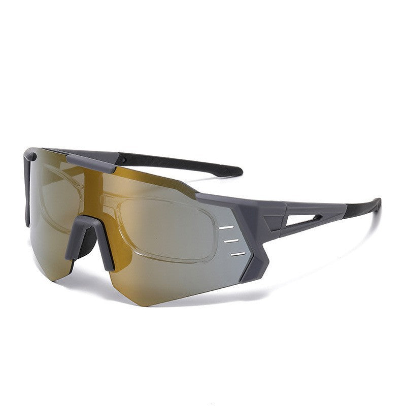 Damen Sportliche Rennsonnenbrille mit verstellbarem Nasenpad und hochwertigem UV-Schutz Karnz