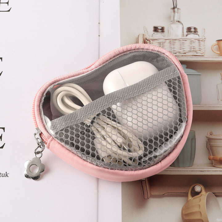 Kompakte Mesh-Kosmetiktasche