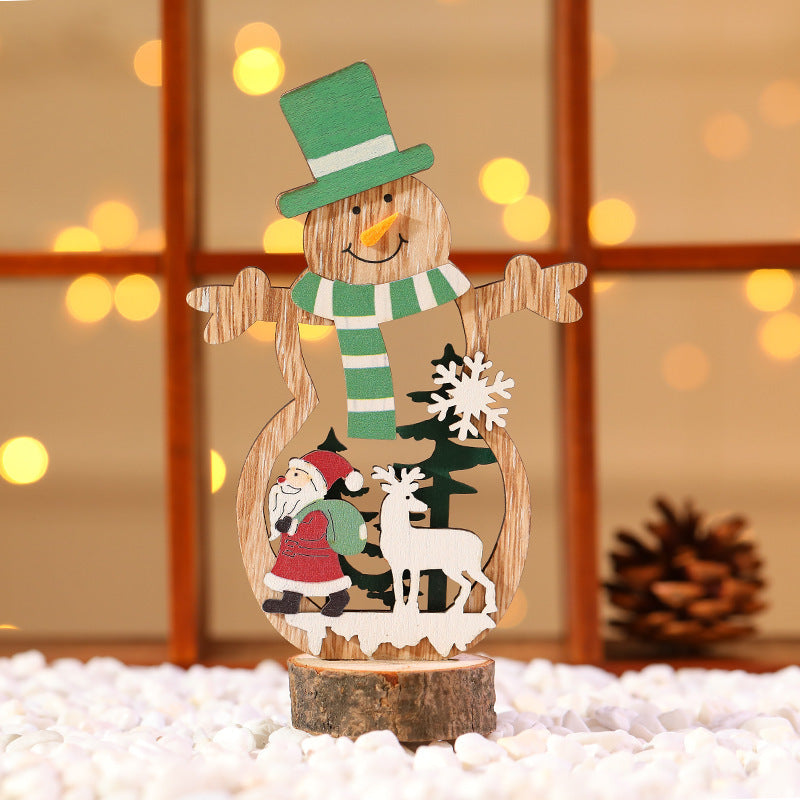 Dekorativer Holz-Weihnachtsbaum Anhänger Karnz
