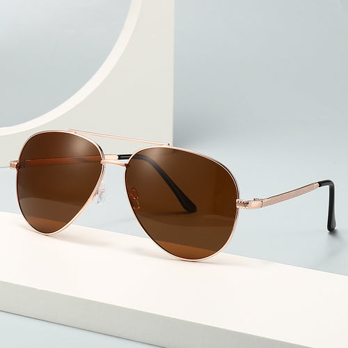 Herren elegante Retro-Pilotensonnenbrille Karnz