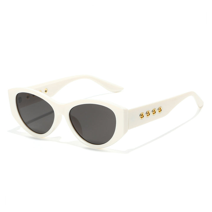 Cat-Eye Sonnenbrille mit dekorativen goldenen Akzenten Karnz