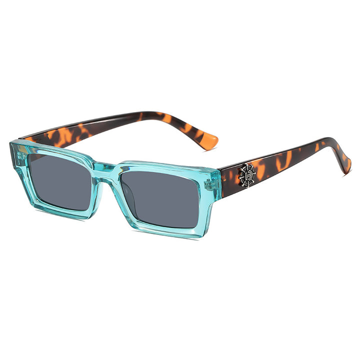 Modische Schildpattfassung Sonnenbrille Karnz