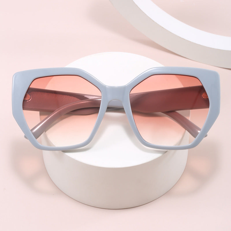 Damen oversized geometrische Sonnenbrille Karnz