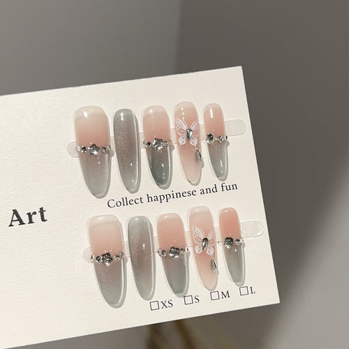 Premium Dekorative Press-On Nagelkunst