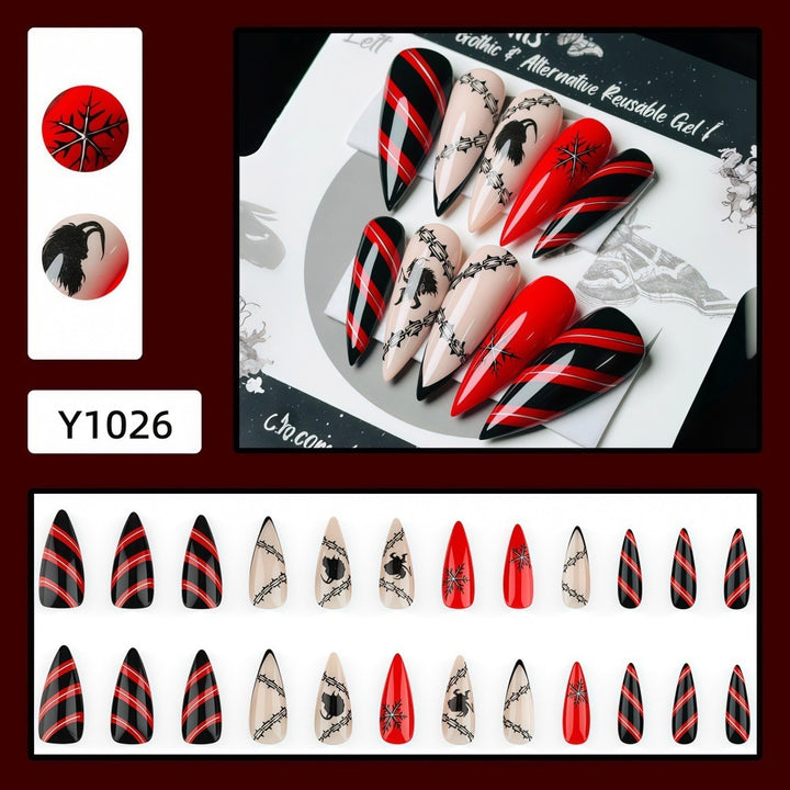 Kreatives Nageldesign-Set im Gothic-Stil Karnz