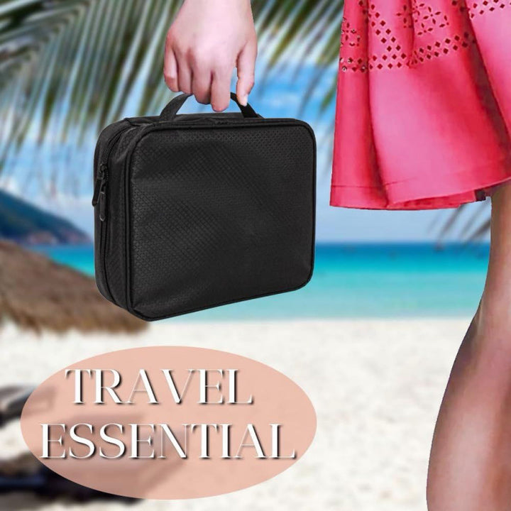Schmuck-Organizer Tasche mit Mehreren Transparenten Fächern Karnz