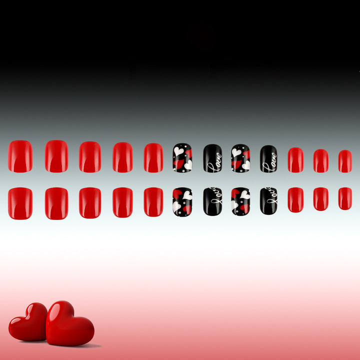 Love-Themen Press-On Nagelkunstset Karnz