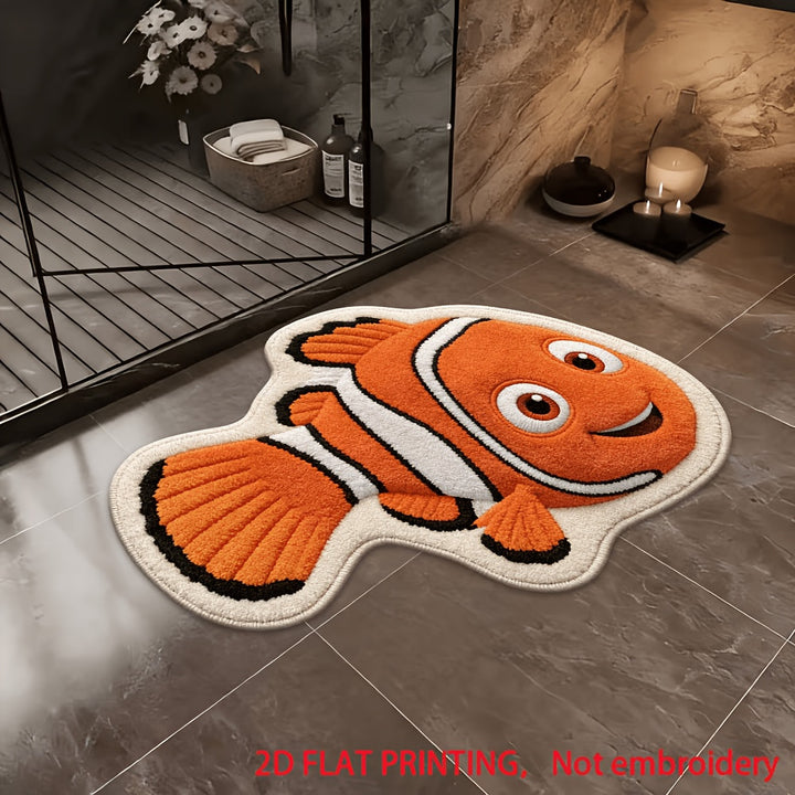 Cartoon Fischförmige Badematte