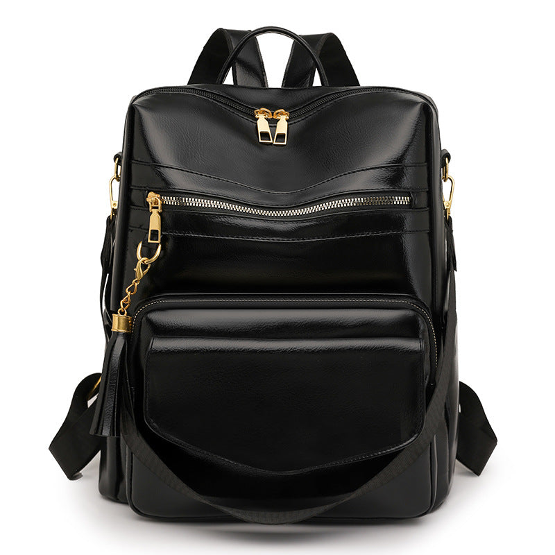 Multifunktionaler Stilvoller Leder Rucksack Karnz