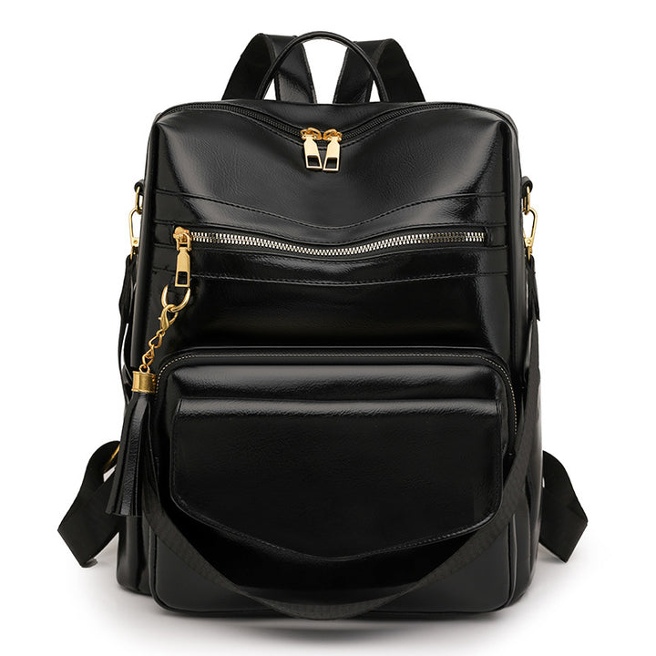 Multifunktionaler Stilvoller Leder Rucksack Karnz