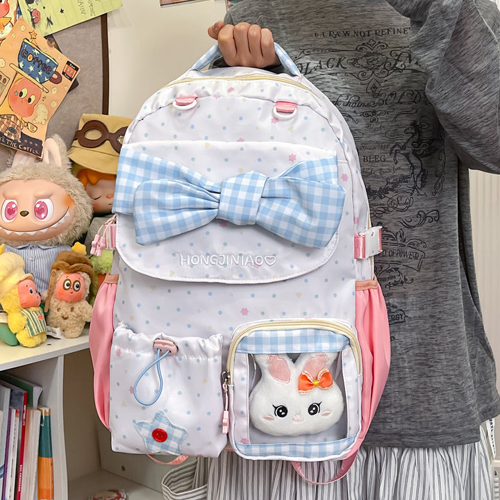 Verspielt Schleifen-verzierte Rucksack Karnz