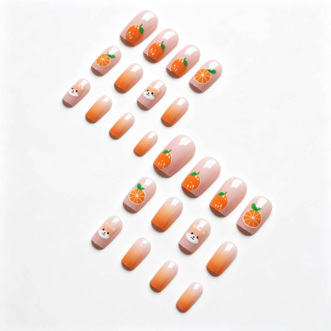 Spielerische Tier- und Obst-Nagelkunst