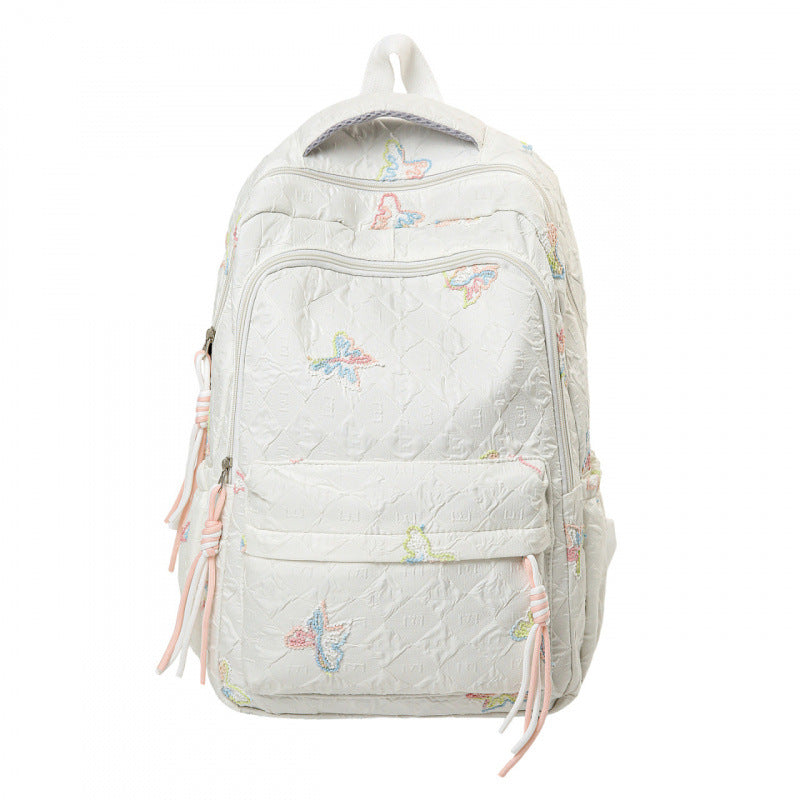 Stylische bestickte Schmetterlingsdesign-Rucksack
