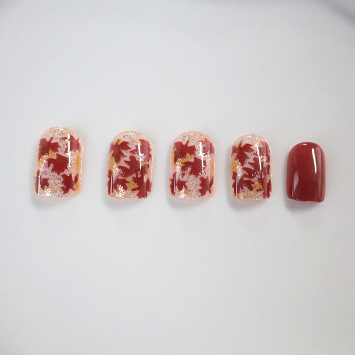 Herbstblatt Nagelkunst Verbesserungen Karnz