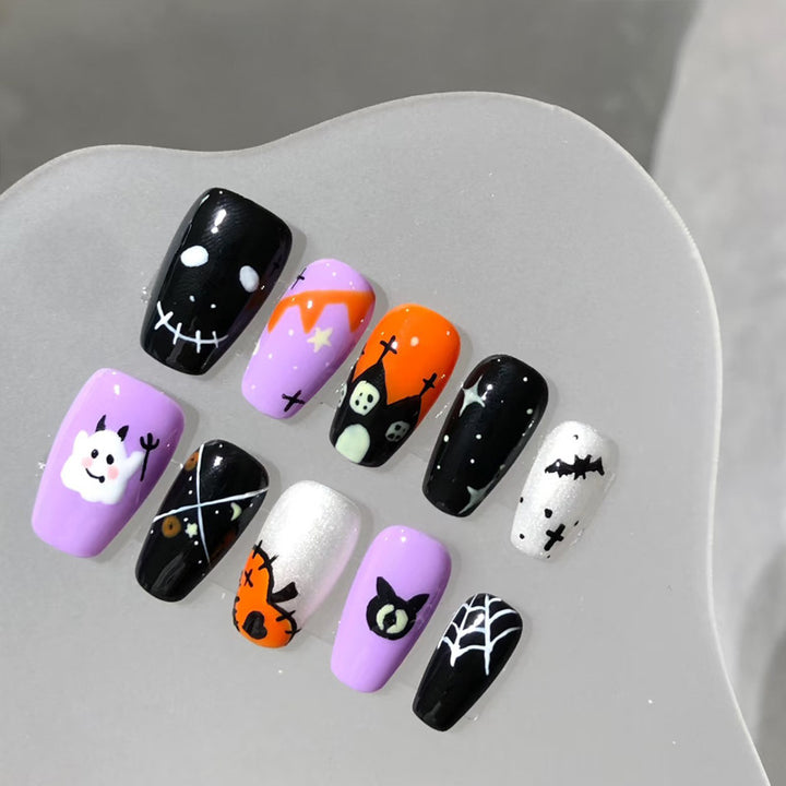 Halloween-Themed Künstlerische Press-On Nagel Kollektion