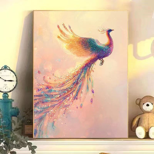Abstract Phoenix Wandkunst Druck Karnz