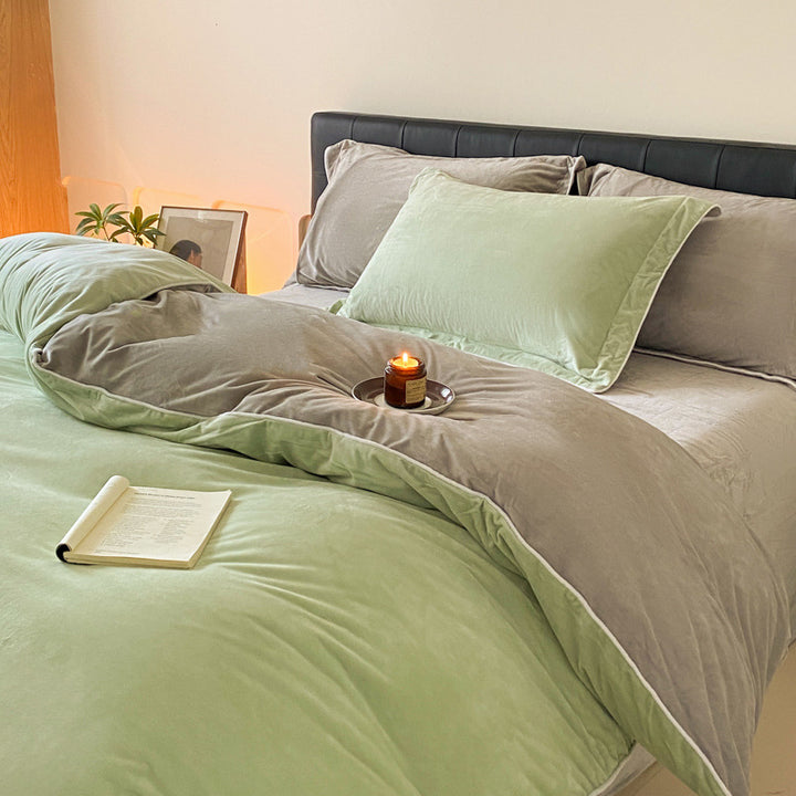 Luxuriös Seidenglattes Bettbezugset