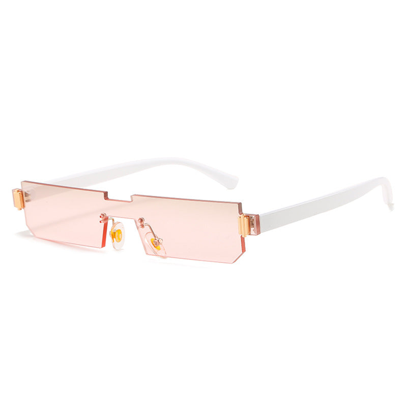 Damen modische geometrische Sonnenbrille mit feinem Rahmen Karnz