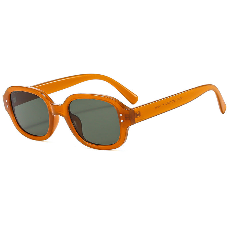 Damen Sonnenbrille mit modernem, transparentem Rahmen und UV-Schutz Karnz
