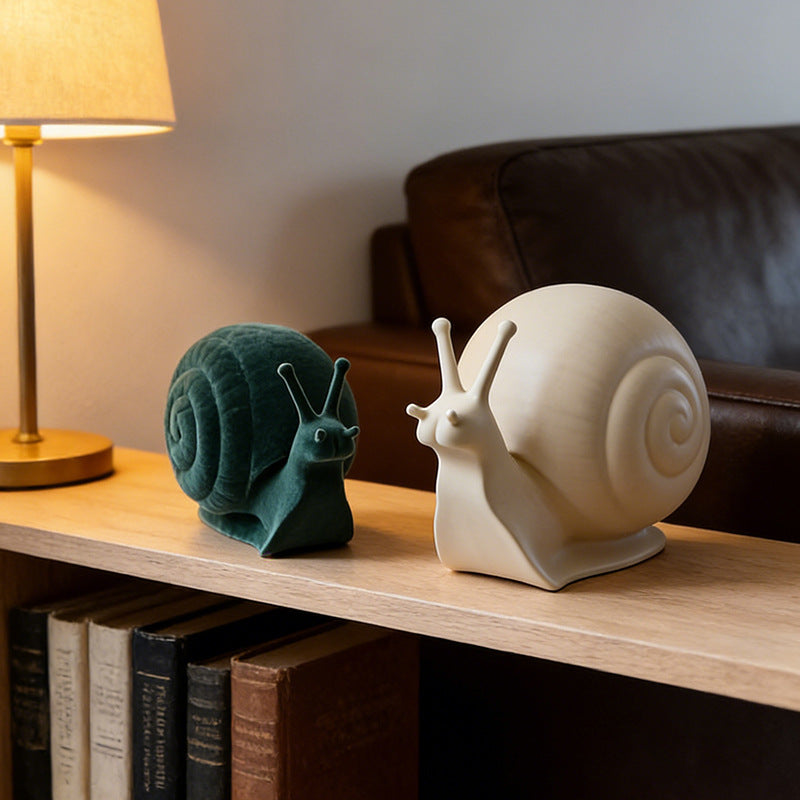 Launische Schnecke Dekorative Skulptur