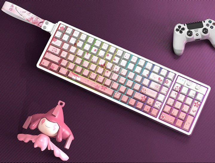 Anpassbare RGB Gaming-Tastatur mit künstlerischen Tastenabdeckungen Karnz