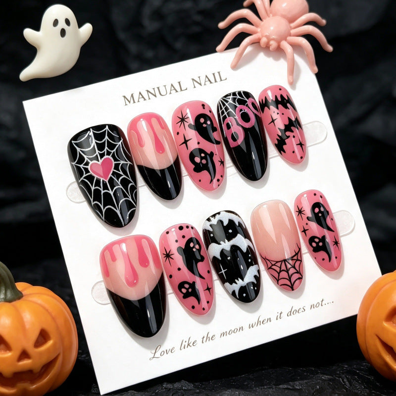 Halloween-Themen Dekorative Press-On Nagel Set