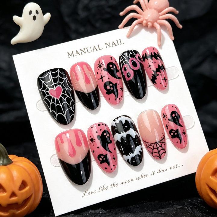 Halloween-Themen Dekorative Press-On Nagel Set