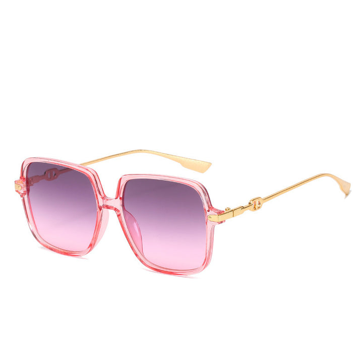 Oversized Chic Quadratrahmen Sonnenbrille Karnz
