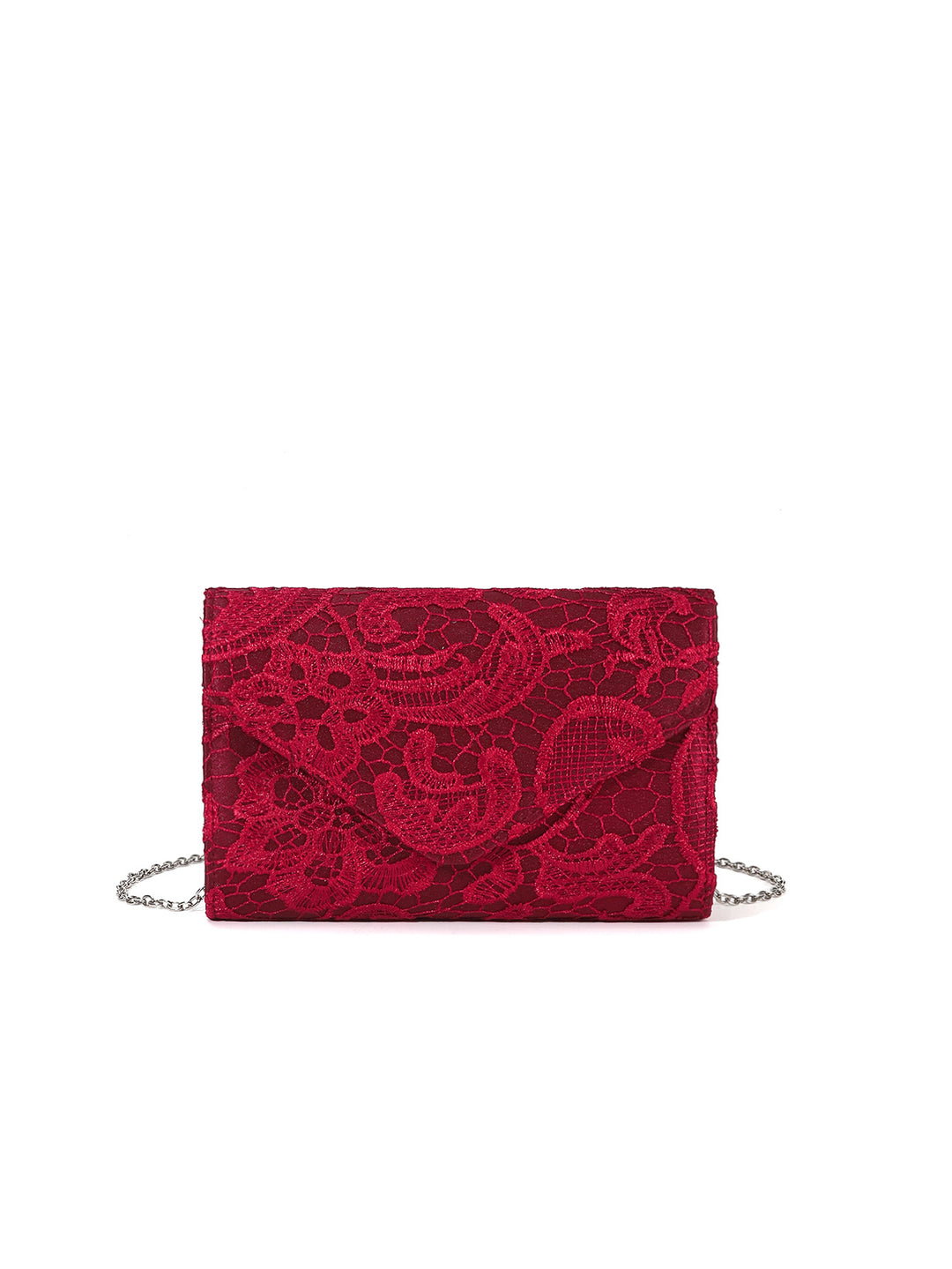 Elegante Clutch mit Spitzen-Details