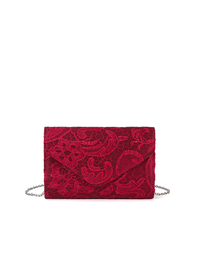 Elegante Clutch mit Spitzen-Details