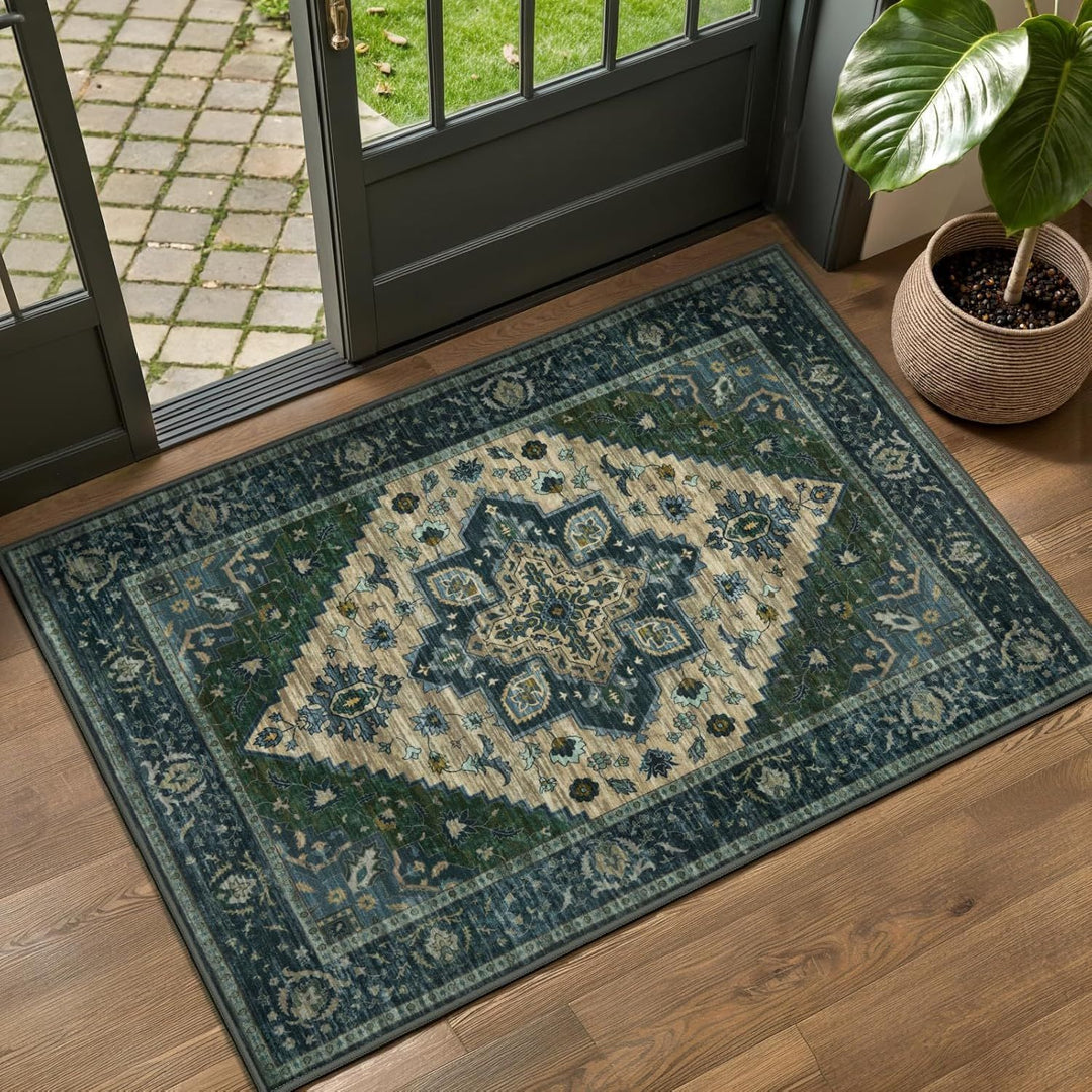 Vintage-inspirierter dekorativer Teppich