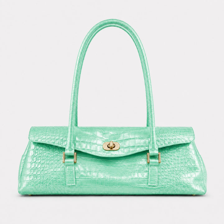 Elegante Krokodil-Optik Handtasche