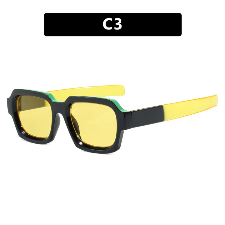 Damen stilvolle quadratische Sonnenbrille mit innovativem Design Karnz