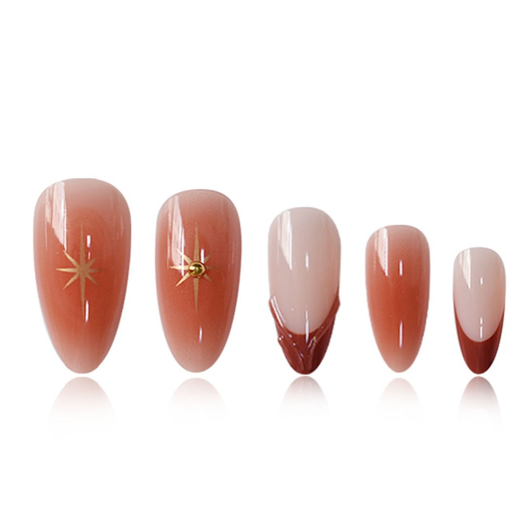 Floral Akzent Nagelkunst Verlängerungen Karnz