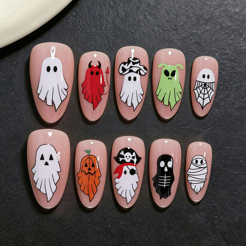 Halloween-Themen Press-On Nagelkunst-Kit Karnz