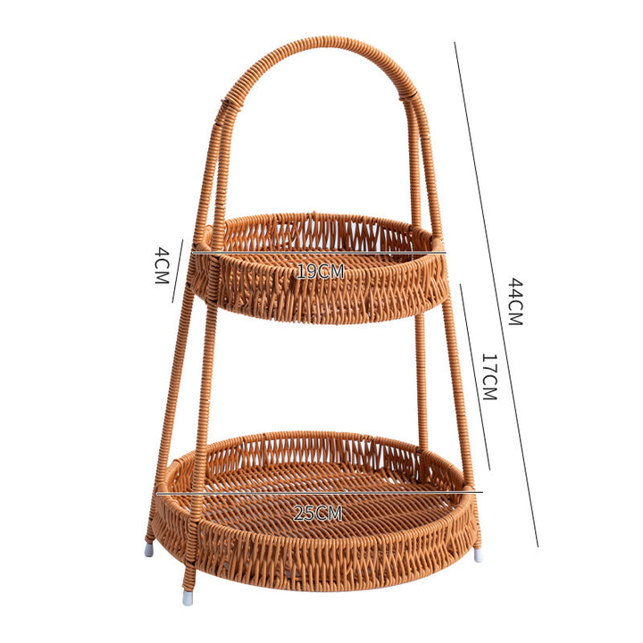 Handgefertigter Rattan Aufbewahrungskorb Karnz