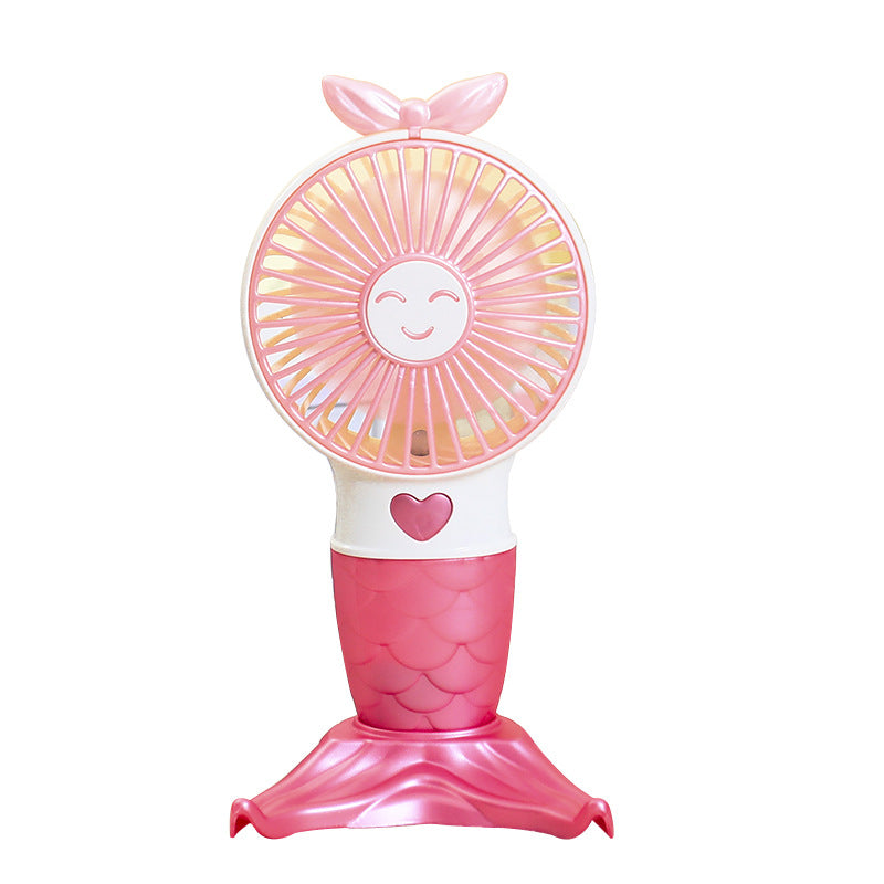 Damen Tragbarer Handventilator mit Meerjungfrau-Design Karnz