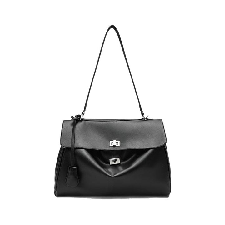Strukturierte Lederhandtasche Karnz