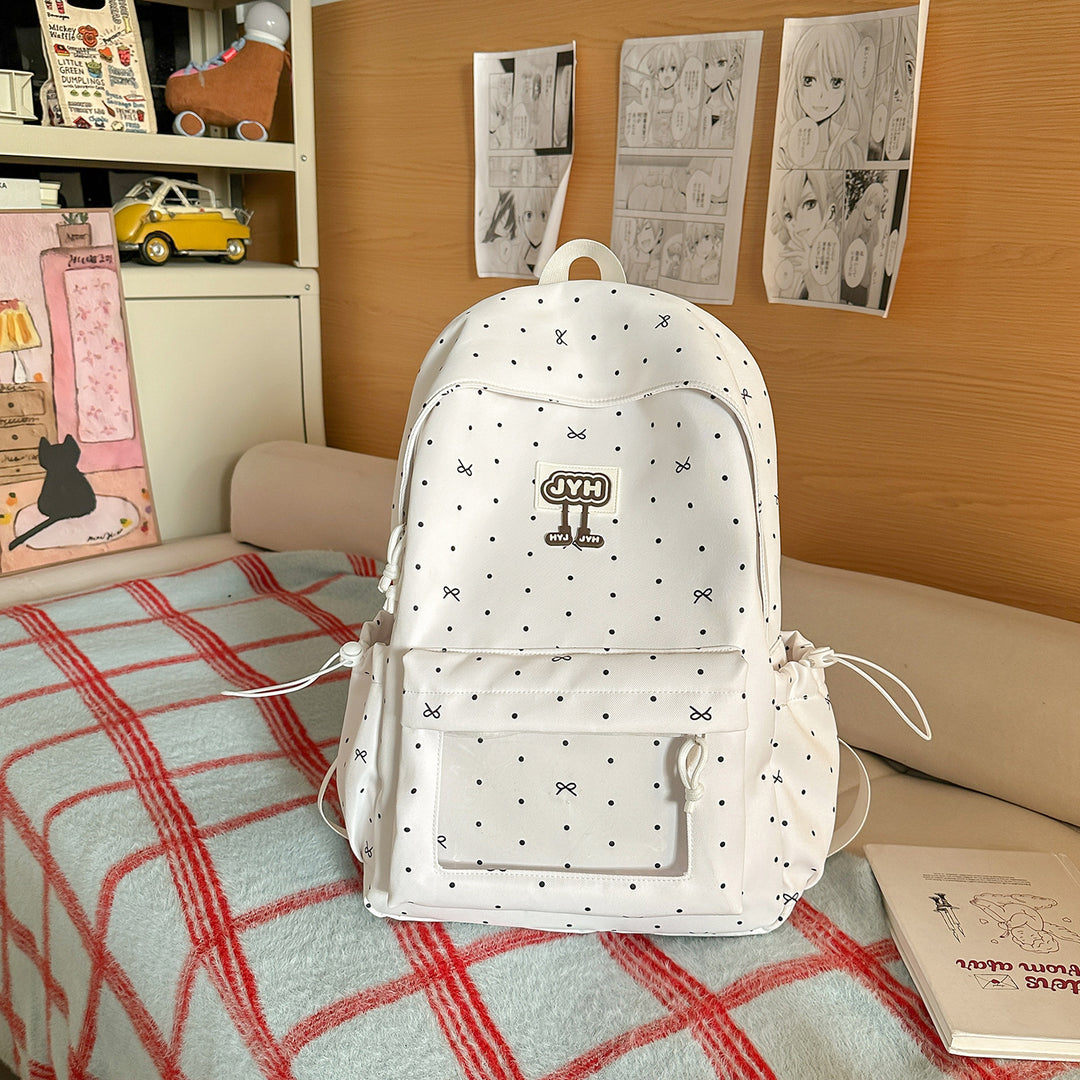 Süßer Punktemuster-Rucksack Karnz